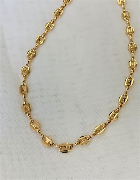 gucci link chain 14k gold